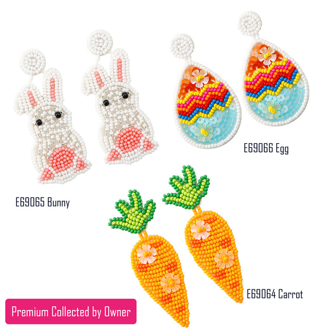 K910 | BEAD EARRINGS - EASTER