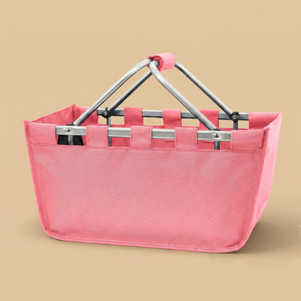 wholesale custom large baby pink market tote bag with monogram design