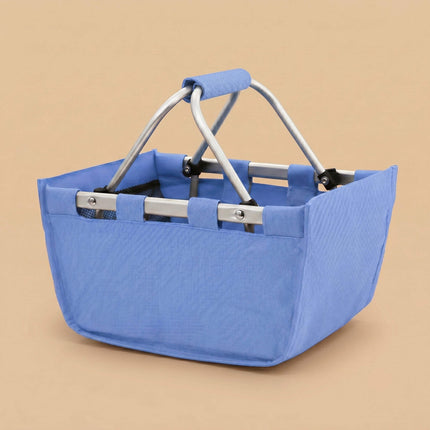 Wholesale custom blue hydrangea Mini Market Tote. Perfect for monogram