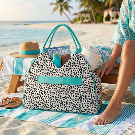 K120 | NEVER-FULL BEACH BAG - DOTS