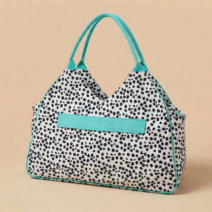 wholesale never-full beach bag with spotty dog prints