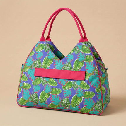 wholesale never-full beach bag with tropical leaves print design