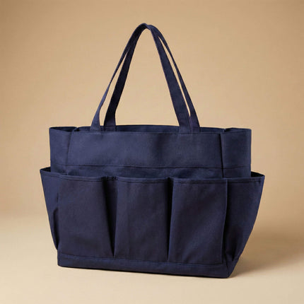 wholesale navy large organizer bag with multiple pockets