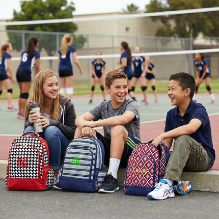 K200 | CLASSIC SCHOOL BACKPACK - STRIPES & SHAPES