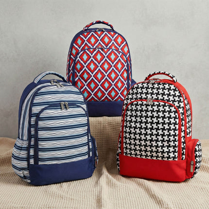 K200 | CLASSIC SCHOOL BACKPACK - STRIPES & SHAPES