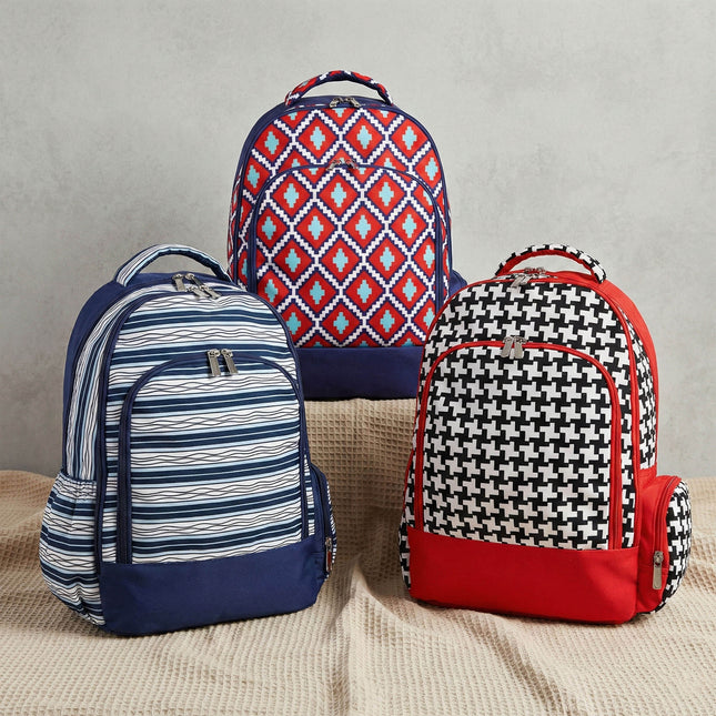 K200 | CLASSIC SCHOOL BACKPACK - STRIPES & SHAPES