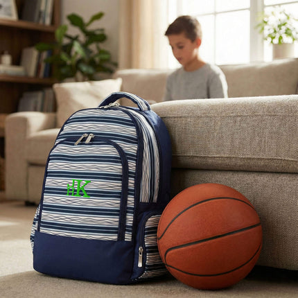 K200 | CLASSIC SCHOOL BACKPACK - STRIPES & SHAPES