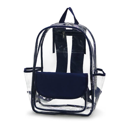 K223 | CLEAR BACKPACK - SOLID FLAP