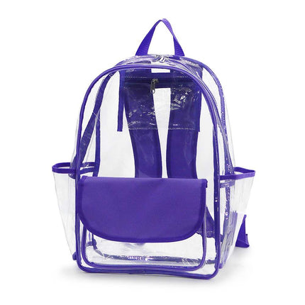 K223 | CLEAR BACKPACK - SOLID FLAP