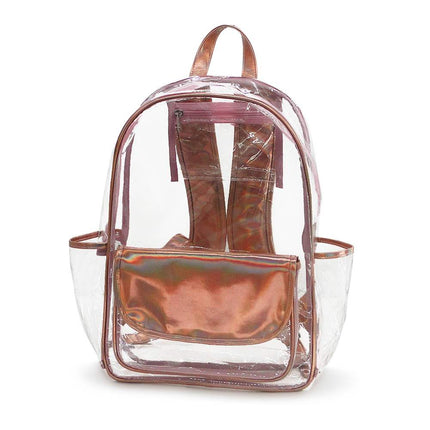 K223 | CLEAR BACKPACK - SOLID FLAP