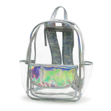 K223 | CLEAR BACKPACK - SOLID FLAP