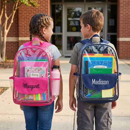 K223 | CLEAR BACKPACK - SOLID FLAP