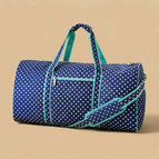 Navy Polka Dots