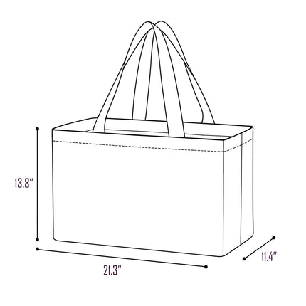 K105 | CARRYALL LARGE TOTE BAG - SOLID COLOR