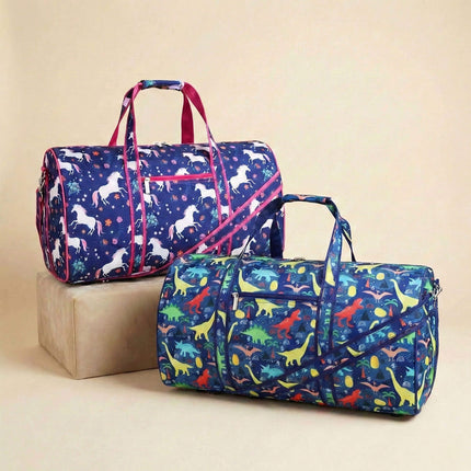 K400 | PORTABLE LARGE DUFFEL BAG - DINO & UNICORN