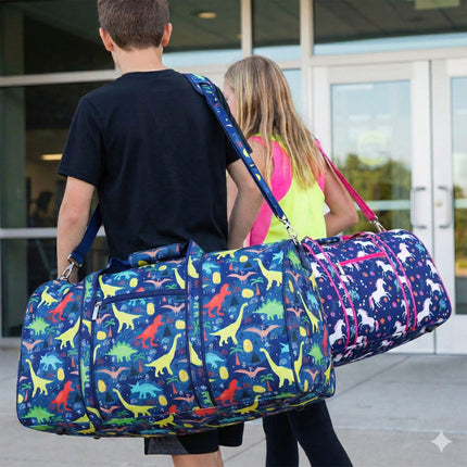 K400 | PORTABLE LARGE DUFFEL BAG - DINO & UNICORN