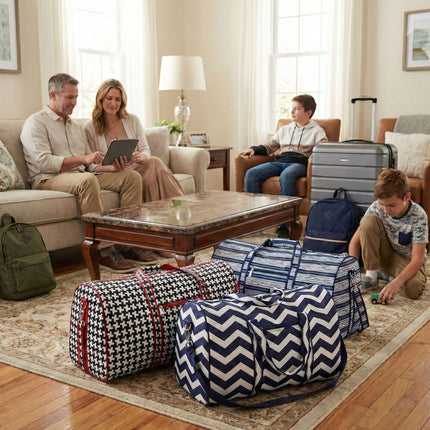 K400 | PORTABLE LARGE DUFFEL BAG - STRIPES & SHAPES