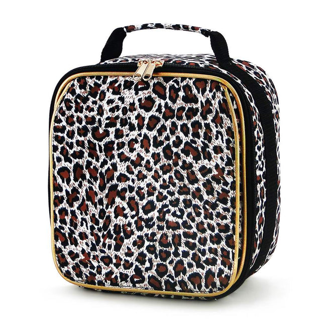 wholesale insulated lunch bag with leopard print for kids