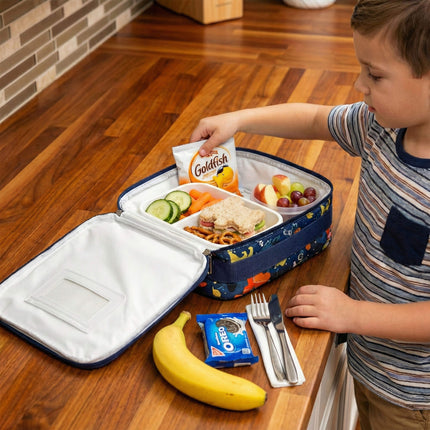 K503 | INSULATED LUNCH BAG - DINO & UNICORN