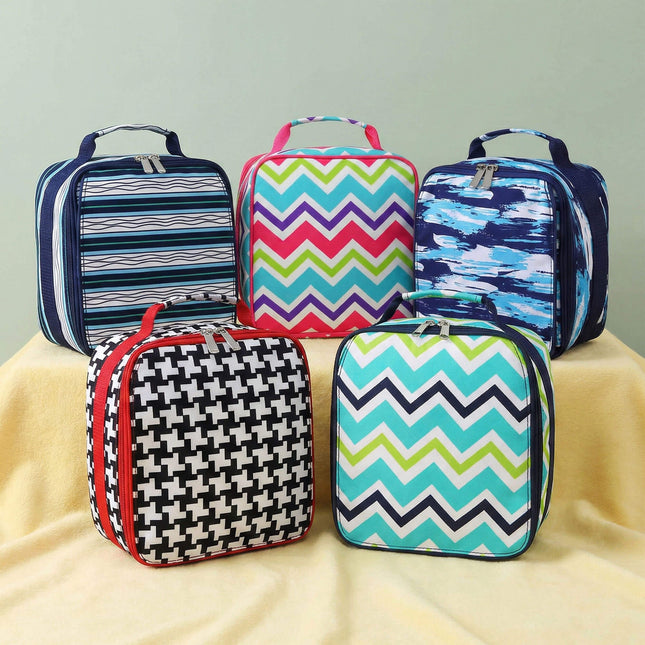 K503 | INSULATED LUNCH BAG - STRIPES & SHAPES