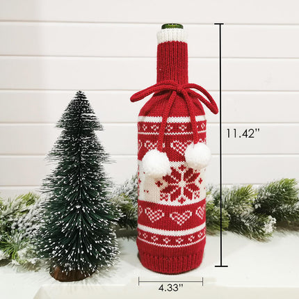 K903 | CHRISTMAS BOTTLE COVER - KNITTING