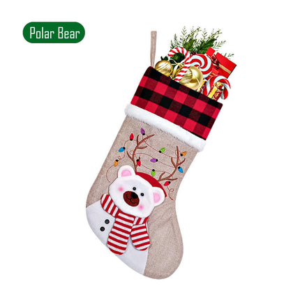 K903 | CHRISTMAS STOCKING - BURLAP