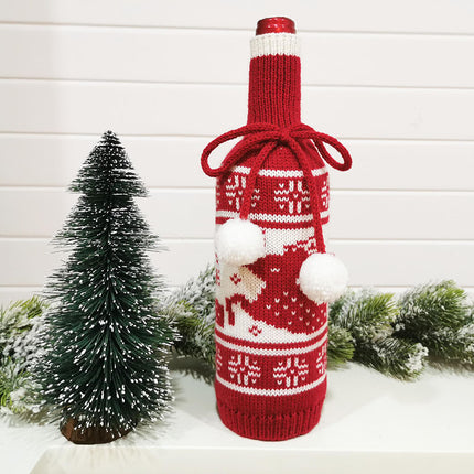 K903 | CHRISTMAS BOTTLE COVER - KNITTING