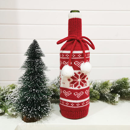 K903 | CHRISTMAS BOTTLE COVER - KNITTING