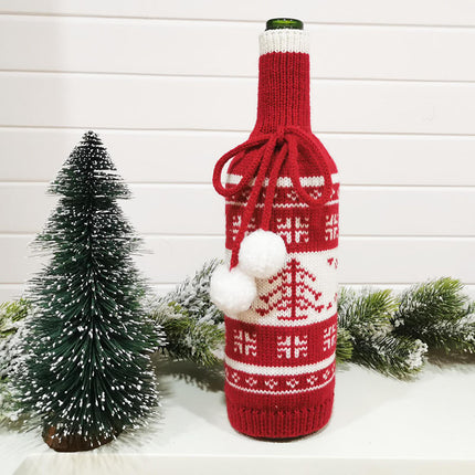 K903 | CHRISTMAS BOTTLE COVER - KNITTING