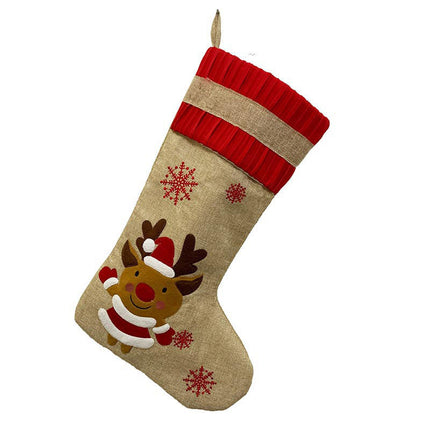 K903 | CHRISTMAS STOCKING - BURLAP