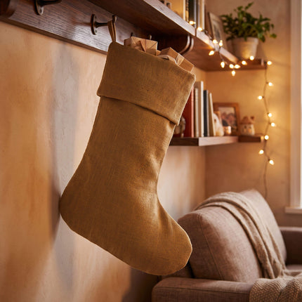 Wholesale blank burlap christmas stocking for monogram and embroidery