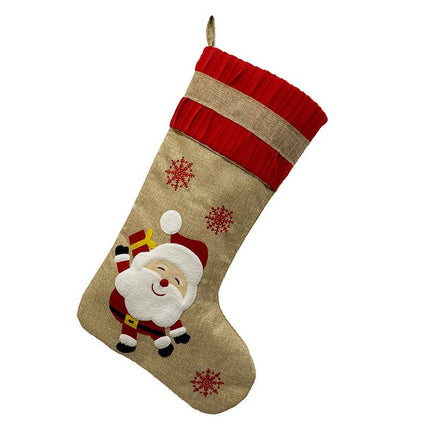 K903 | CHRISTMAS STOCKING - BURLAP