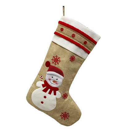 K903 | CHRISTMAS STOCKING - BURLAP