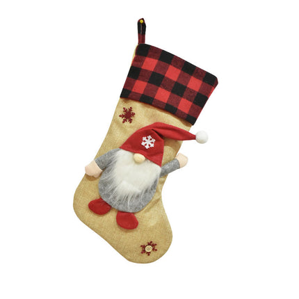 K903 | CHRISTMAS STOCKING - BURLAP