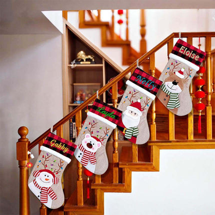 K903 | CHRISTMAS STOCKING - BURLAP