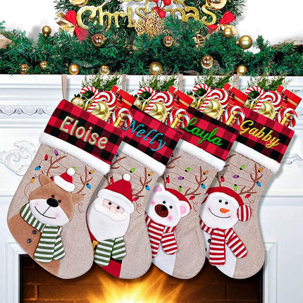 K903 | CHRISTMAS STOCKING - BURLAP