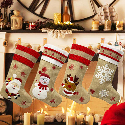 K903 | CHRISTMAS STOCKING - BURLAP