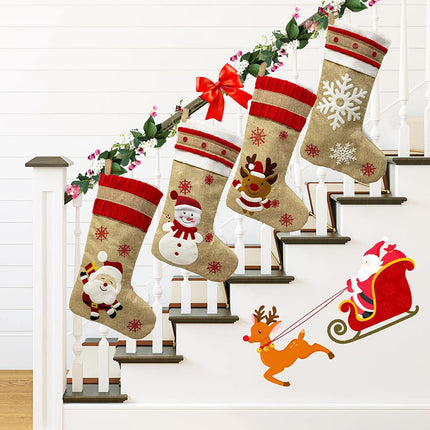 K903 | CHRISTMAS STOCKING - BURLAP