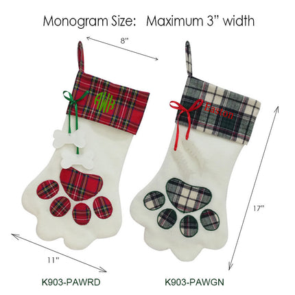 K903 | CHRISTMAS STOCKING - PAW