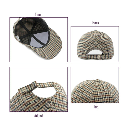 K912 | BASEBALL CAP - HOUNDSTOOTH