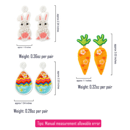 K910 | BEAD EARRINGS - EASTER