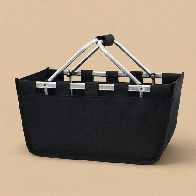 wholesale custom large black market tote bag with monogram design