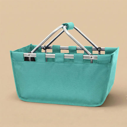 wholesale custom large mint market tote bag with monogram design