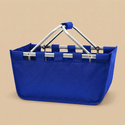 wholesale custom large royal blue market tote bag with monogram design