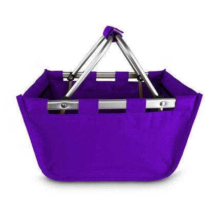 Wholesale custom purple Mini Market Tote. Perfect for monogram