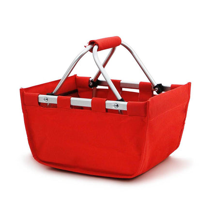 Wholesale custom red Mini Market Tote. Perfect for monogram
