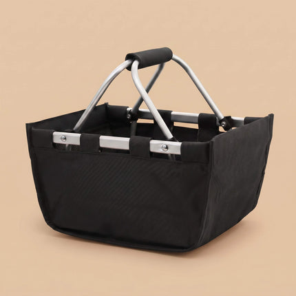 Wholesale custom black Mini Market Tote. Perfect for monogram