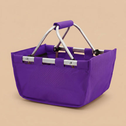 Wholesale custom purple Mini Market Tote. Perfect for monogram