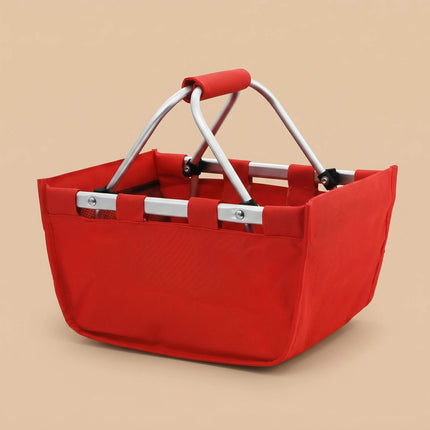 Wholesale custom red Mini Market Tote. Perfect for monogram