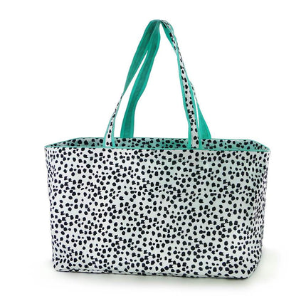 custom carryall spotty dog large tote bag with monogram and embroidery options